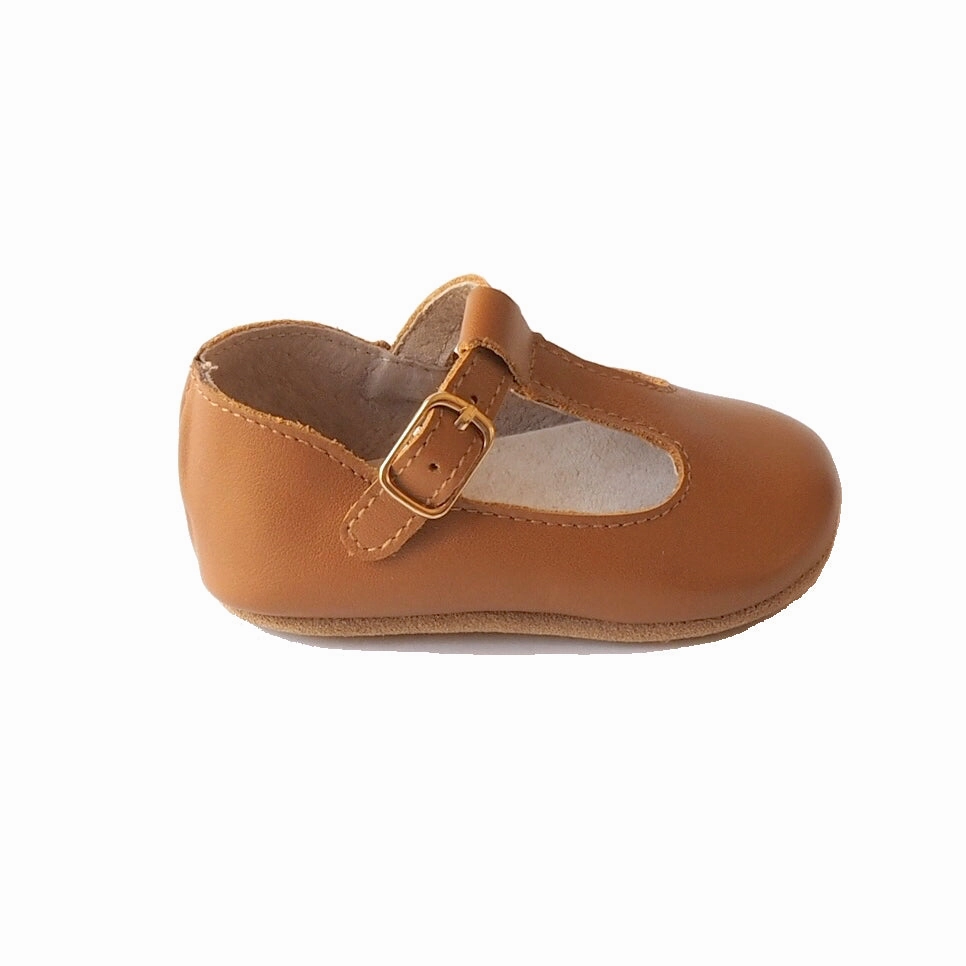 Bacterial Inhibition Treatment most luxurious z Baby Toddler Shoes  Paris T-Bar Medium Brown