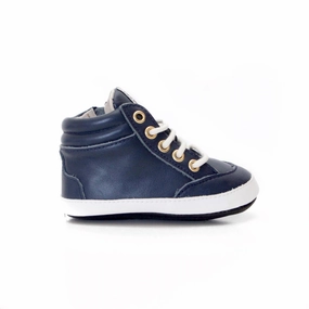z Brooklyn Baby High Top Sneakers Navy moisture - wicking - level