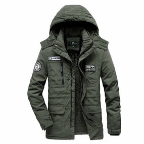 Light Diffusing Fabric HeatRetentionTechnology West Louis? Fashion Casual Tactics Military Hooded Coat